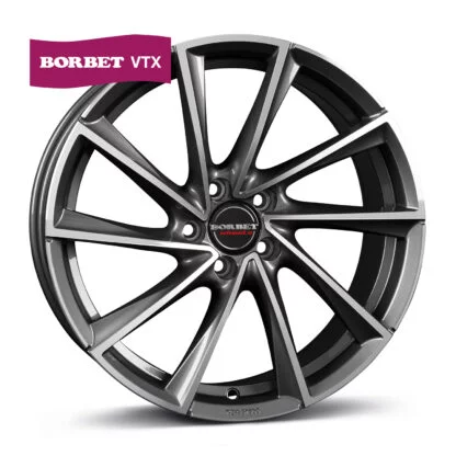 Borbet VTX graphite polished 8.5x19" 5x112 ET40 keskireikä:66.5