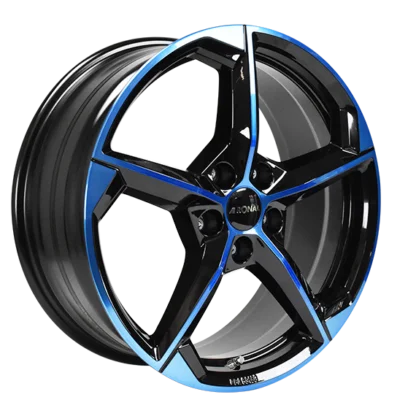 Ronal R66 JET BLACK-BLUE TINTED 8.0x19" 5x112.0 ET35 keskireikä:76