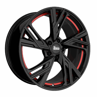 MAM RS5 Black Painted Red Inside 8.0x18" 5x108 ET40 keskireikä:72.6