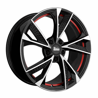 MAM RS6 Black Front Polish Red Inside 7.0x16" 5x120 ET35 keskireikä:72.6