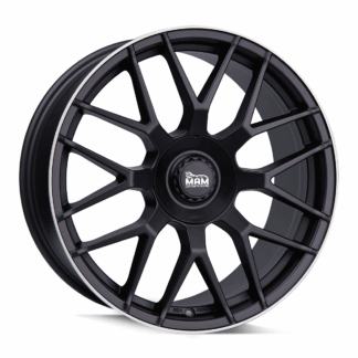 MAM GT1 Matt Black Lip Polish 10.0x22" 5x130 ET40 keskireikä:84.1