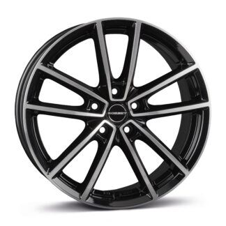 Borbet W 852135 black polished glossy 8.5x21" 5x108 ET45 keskireikä:5
