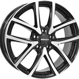 Monaco Wheels 2 CL2 Gloss Black / Polished 7.5x18" 5x112 ET50 keskireikä:66.4