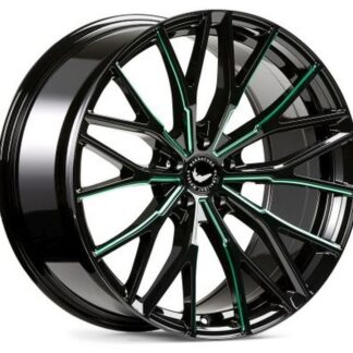 Barracuda PROJECT 3.0 Black gloss flashgreen 8.5x18" 5x114.3 ET40 keskireikä:73.1