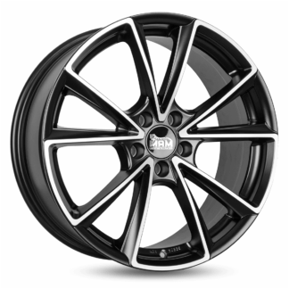 MAM A5 Matt Black Front Polish 8.0x19" 5x112 ET30 keskireikä:66.6