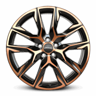 Ronal R71 JET BLACK MATT-RIM LIP CUT 9.5x21" 5x112 ET37.1 keskireikä:66.5