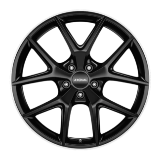 Ronal R75 JET BLACK-MATT-RIM LIP CUT 8.0x19" 5x112 ET25.1 keskireikä:66.5