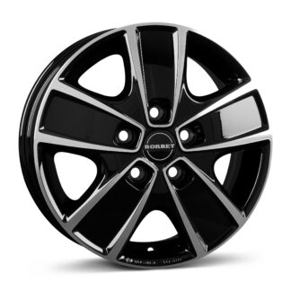Borbet CWG 60668 black polished 6.0x16" 5x130 ET68 keskireikä:78.1