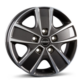 Borbet CWG 60668 mistral anthracite polished 6.0x16" 5x130 ET68 keskireikä:78.1