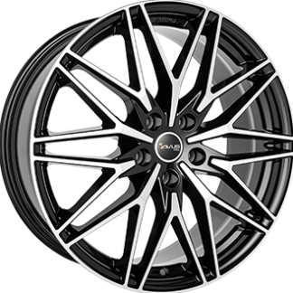 Avus Velgen AC-MB6 Gloss Black / Polished 8.0x19" 5x130 ET39 keskireikä:66.4